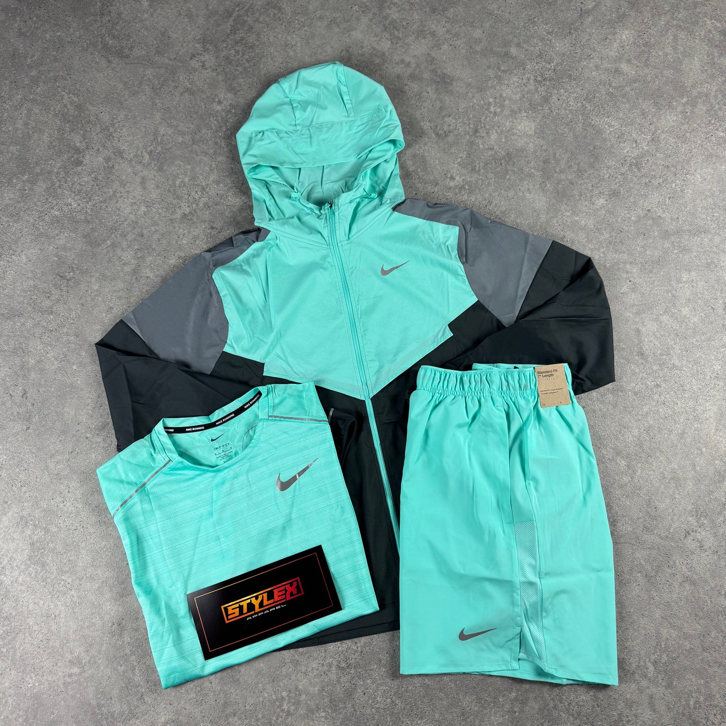 NIKE WINDBREAKER TRIO SET (MINT/GREY)